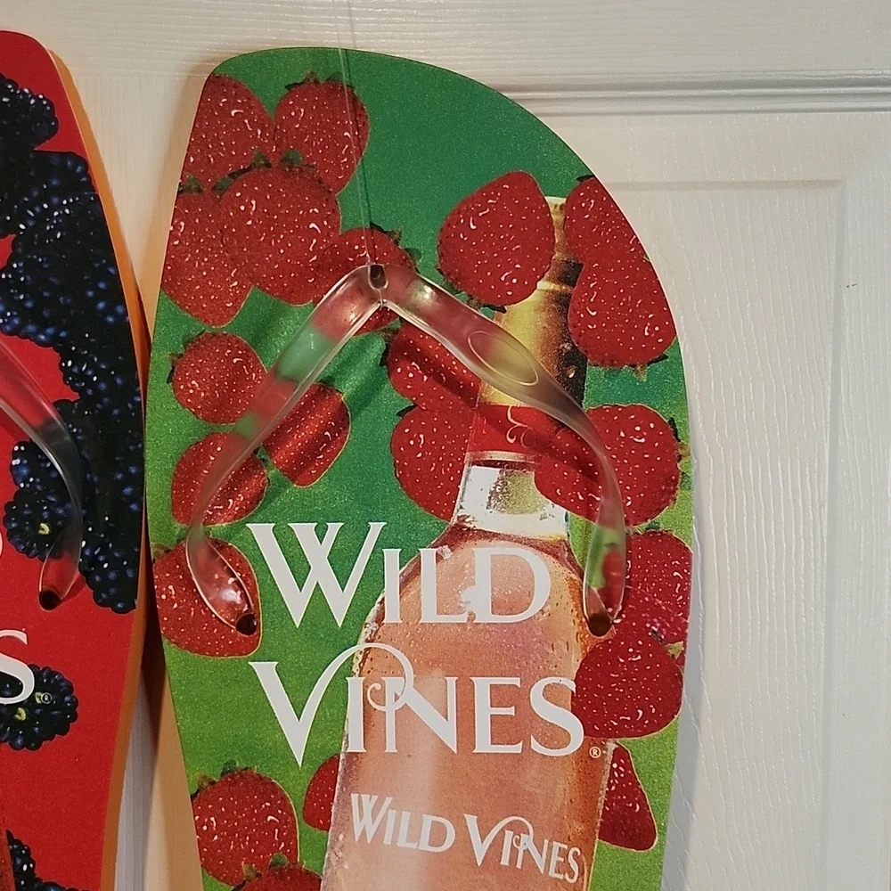 Wild Vines Wine Giant Decorative Flip Flops